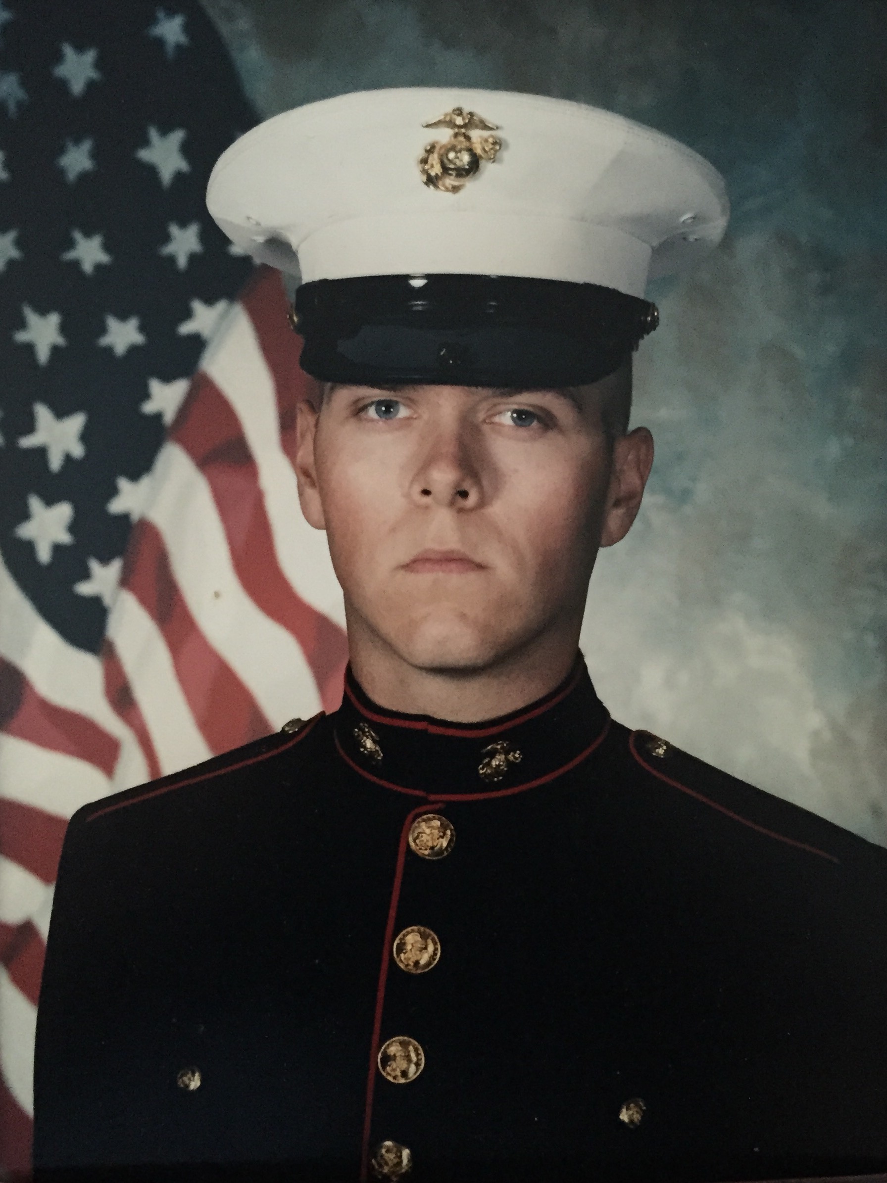 Clinton Jones during his service in the United States Marine Corps